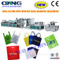 Auto Recycled Non Woven Bag Making Machine , Handle T-shirt Bag Machines